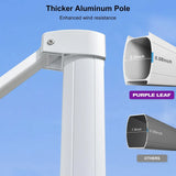Grey 3m x 4m Cantilever Outdoor Umbrella with 360-Degree Rotation
