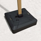 82cm Black Offset Patio Umbrella Base - Sand/Water Filled Square