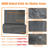 Heavy Duty XL Metal Walk-In Chicken Run with Cover, 276x405x300cm, Black In Australia - Darrahopens