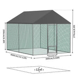 Extra Large Green Chicken Coop Cage Run Rabbit Hutch Walk In Hen Enclosure 300x400x270cm In Australia - Darrahopens