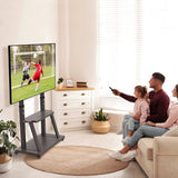 Adjustable Heavy Duty Mobile TV Cart Stand