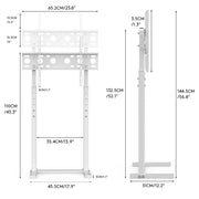 Adjustable TV Stand Base for 32-65 Screen Floor Mount