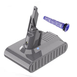 6500mAh Battery + Pre Filter for Dyson V7 SV11 Motorhead Pro Animal Fluffy