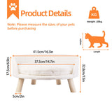 Luxury Round Pet Sofa Bed 40cm Soft Cushion Anti-skid