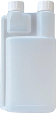 10-Pack 250ml Plastic Twin Chamber Bottles, Tamper Evident Cap