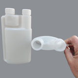 10-Pack 250ml Plastic Twin Chamber Bottles, Tamper Evident Cap