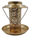 Solar Bird Seed Feeder Hanging Outdoor Garden