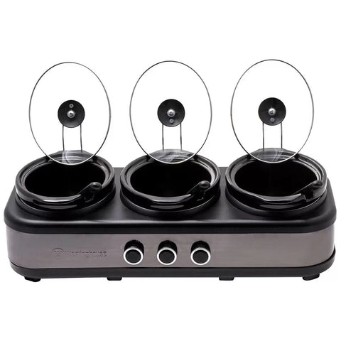 Westinghouse Slow Cooker Ceramic Pots 3 x 2.5L