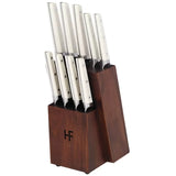 10 Piece Knife Block Set - High Carbon Stainless Steel Cutlery with Hardwood Block In Australia - Darrahopens
