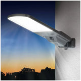 Metal Grey Solar Street Light with 5000 Lumens, Metal Construction, Motion Activated, Solar Rechargeable