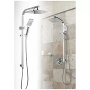 Chrome Shower Panel 30x15mm With Sliding Adjustable Shower Holder