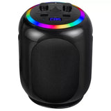 Black Wireless Karaoke System with Bluetooth Audio and Disco Lights In Australia - Darrahopens