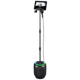 Black Wireless Karaoke System with Bluetooth Audio and Disco Lights