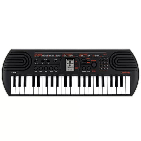Black 44 Key Portable Mini Keyboard with 100 Tones, 50 Rhythms, and Headphone Output