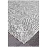 Oasis 457 Silver Rug 290x200cm - Bohemian Tribal Style, Easy to Clean Polypropylene In Australia - Darrahopens