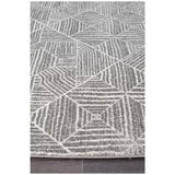 Oasis 457 Silver Rug 290x200cm - Bohemian Tribal Style, Easy to Clean Polypropylene In Australia - Darrahopens