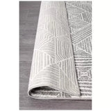 Oasis 457 Silver Rug 290x200cm - Bohemian Tribal Style, Easy to Clean Polypropylene In Australia - Darrahopens
