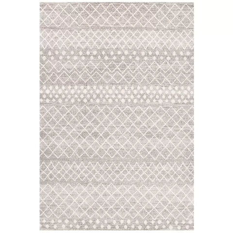 Oasis Silver Rug 330 x 240cm - Bohemian Style, Polypropylene Material