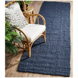 Navy Indoor Rug 320 x 230cm for Living Room