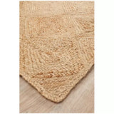 Natural Jute Rug 220 x 150cm for Living Room