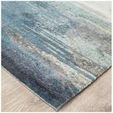 City Blue Rug 280 x 190cm - Contemporary Design with Hand-Carved Short Pile In Australia - Darrahopens