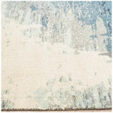 City Blue Rug 280 x 190cm - Contemporary Design with Hand-Carved Short Pile