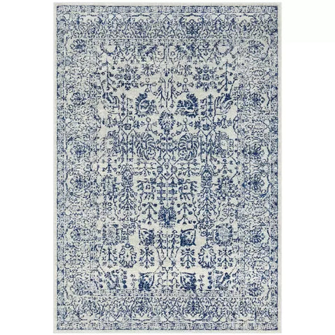 Evoke 256 Blue Indoor Rug 400x300cm - Soft Heat-Set Polypropylene In Australia - Darrahopens