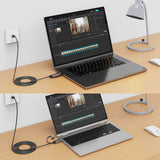 mbeat Tough Link 3m USB & USB-C to RJ45 Ethernet Cable - Space Grey