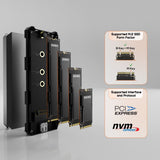 mbeat USB-C/A 10Gbps RGB M.2 NVMe & SATA SSD Enclosure