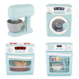 4 Piece Home Appliance Toy Mixer, Washing Machine, Oven & Dishwasher, With Lights & Sound In Australia - Darrahopens