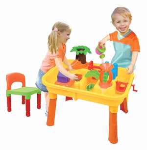 Children's 2-in-1 Sand & Water Table, Includes 18 Play Accessories