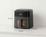 1400W 5L Non-Stick Digital Air Fryer with Clear Viewing Window