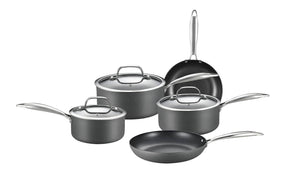 8-Piece Cookware Set with Non-stick Coating and Glass Lids