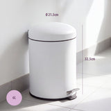 6L Compact Pedal Bin with Stainless Steel and Plastic Construction In Australia - Darrahopens