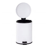 6L Compact Pedal Bin with Stainless Steel and Plastic Construction