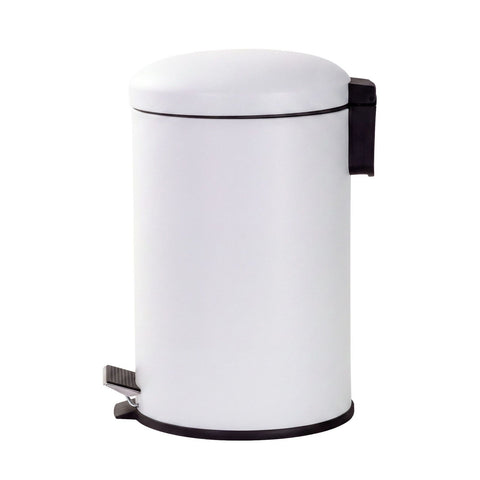 12L Pedal Bin with Stainless Steel and Plastic Construction