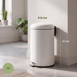 12L Pedal Bin with Stainless Steel and Plastic Construction In Australia - Darrahopens