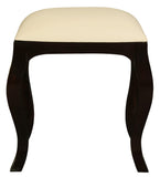 Eloise Cabriole Leg Dressing Stool (Chocolate)