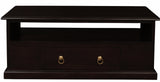 Tasmania 2 Drawer Coffee Table - Chocolate