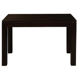 Amsterdam Solid Mahogany Timber Dining Table 120 x 70 cm (Chocolate)