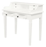 Winston 6 Drawer Solid Timber Writing Desk (White)