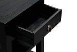 Elliot 1 Drawer Lamp Table (Black)
