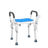 Adjustable Shower Chair Bath Seat Heavy Duty Bathtub Armrests Bench Bathroom