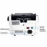 Australian Note Bill Money Cash Counter Machine with Value Count 4" LED Display