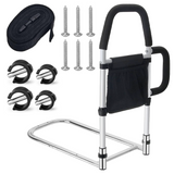 Bed Rail Safety Assist Rail for Elderly Adults with Storage Pocket &Fixing Strap