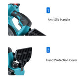 12"inch Cordless Electric Chainsaw + 2 Battery 2 Chain Brushless Wood Cutter Saw