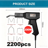 200W 🔥Plastic Welding Machine Kit  Stapler Welder Garage Tool Repair Car Bumper