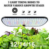 Hydroponics Plant Growing System 12 Pods Indoor Herb Garden Kit Led Light 4L Black