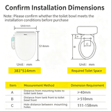 Electric Toilet Bidet Seat Cover Auto Massage Washlet Bathroom Warm Water Dry AU