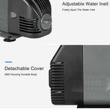24W Adjustable Flow Aquarium Pump Water Submersible Fish Tank Fountain Pond Marine